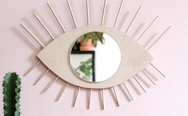 Основы дизайна интерьера: изготовление зеркала «Глаз» из дерева