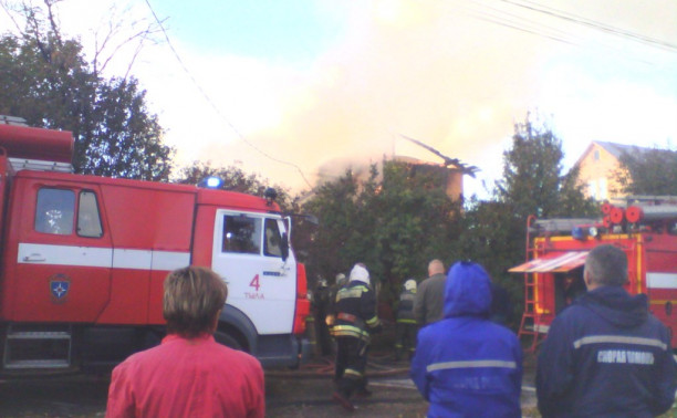 Сильный пожар на Шевченко