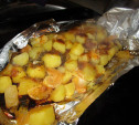 Запеченный картофель с мандаринами