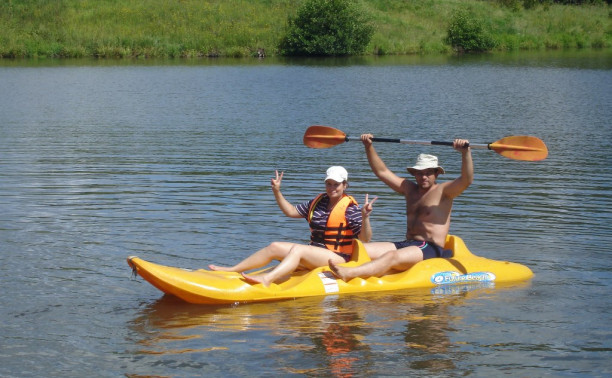 И в воду...