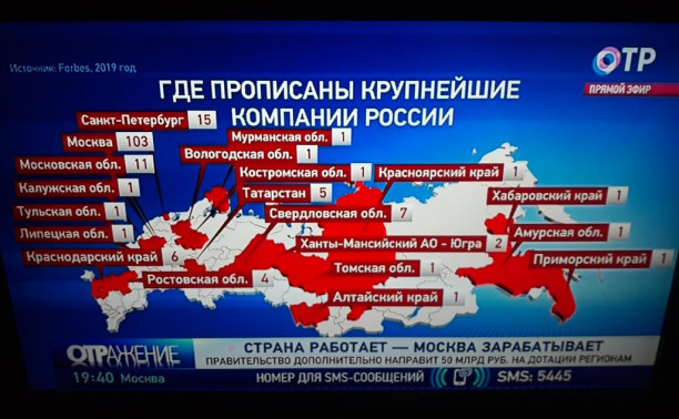 Регионы работают - Москва зарабатывает