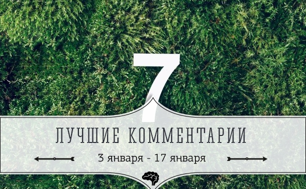 7 лучших комментариев: 3 января - 17 января