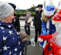 Профилактическое мероприятие транспортной полиции с Дедом Морозом и Снегурочкой
