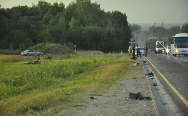 ДТП с мотоциклом на трассе "Крым"