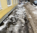 Ледовые завалы на ул. Болдина