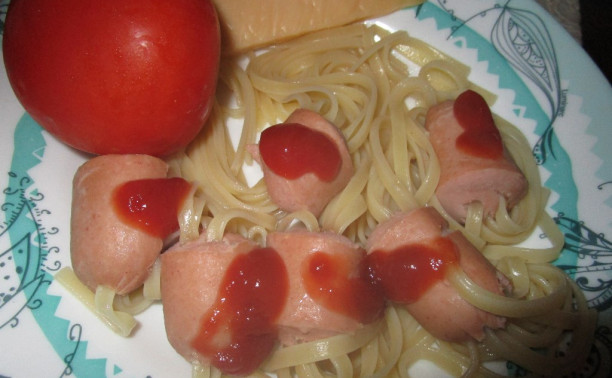 Спагетти с сосисками