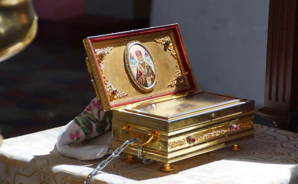 Ковчег с частицей мощей Святителя Николая Чудотворца архиепископа Мир Ликийских
