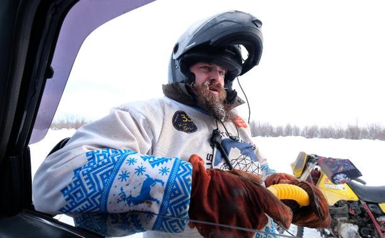 Рекордная экспедиция: мотоциклист из Тулы проехал по зимникам Арктики 2,5 тыс. км