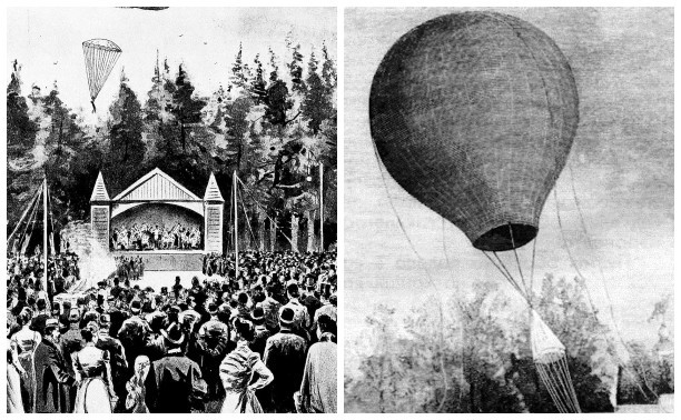 Смертельный прыжок с высоты тысячи метров: как Тула впервые увидела парашют