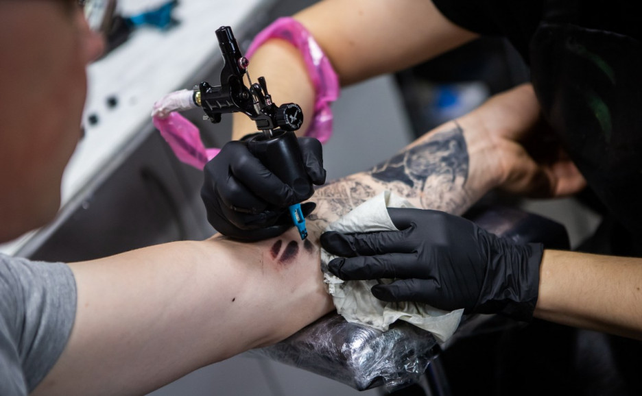 The less painful places for tattooing