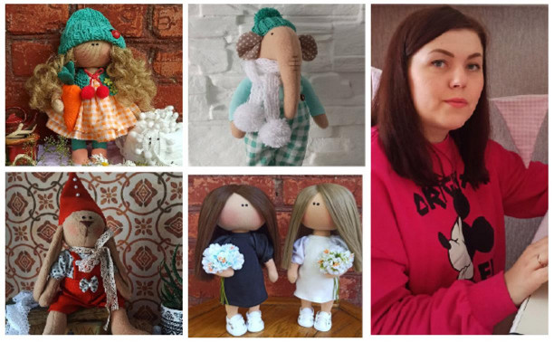 Волшебный мир Наталии Попковой: мастерица шьет милых кукол и зверюшек