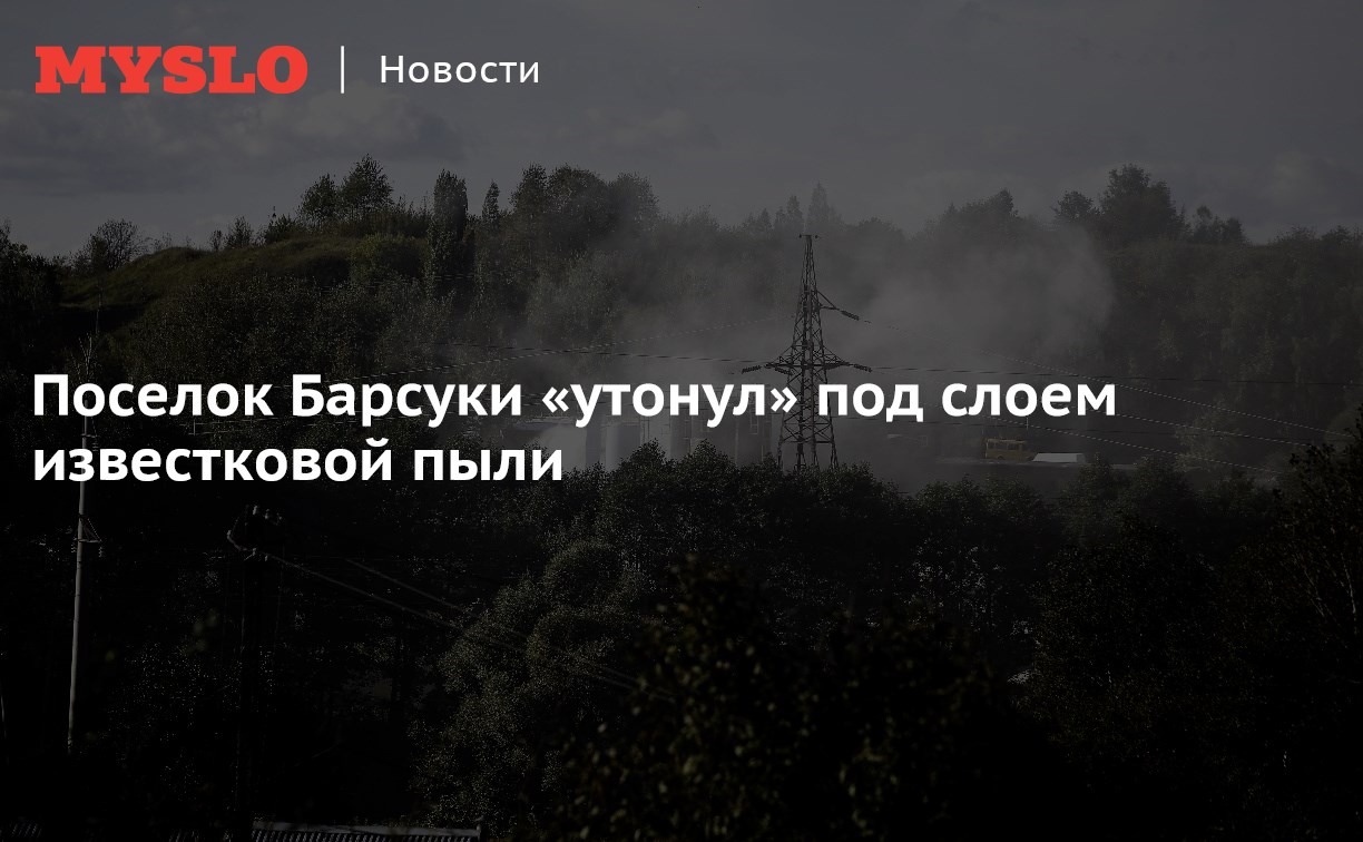 Поселок Барсуки засыпало известковой пылью - Новости Тулы и области -  MySlo.ru