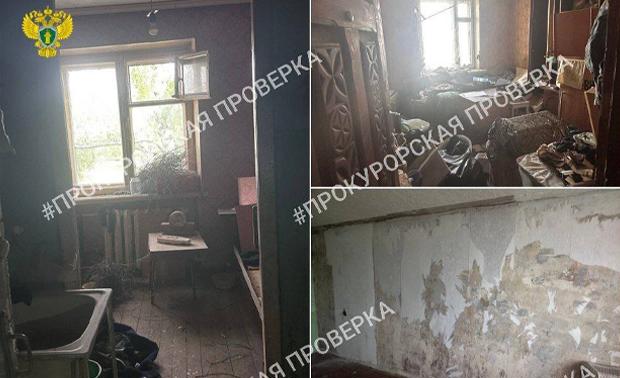 Облезлые стены, грязь, поврежденная проводка: прокуратура проверила помещения маневренного фонда в Узловой