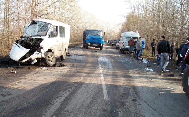 В Кимовском районе столкнулись Mercedes Benz-208 и KIA Bongo
