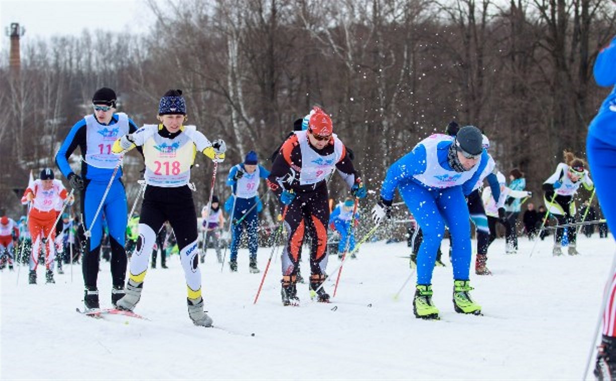 В Ясной Поляне прошли массовые соревнования по лыжным гонкам
