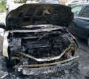 В Новомосковске утром сгорели четыре автомобиля