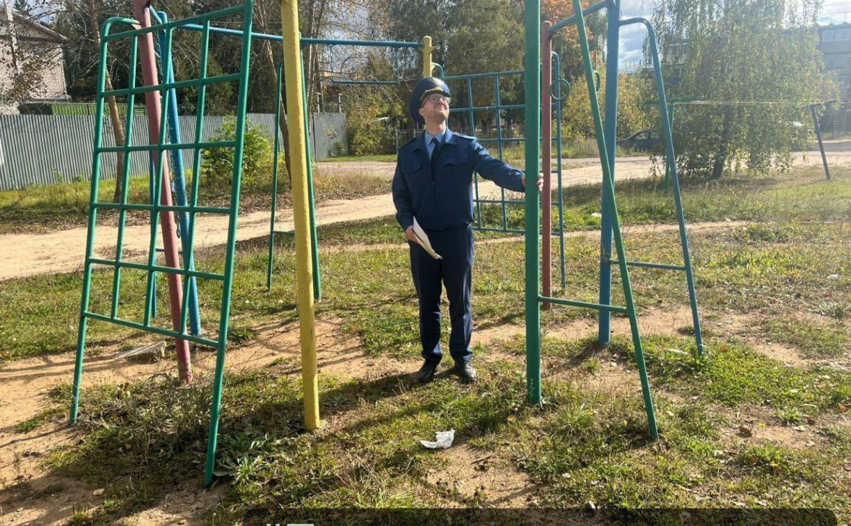 В Алексине ребенок получил ушиб на детской площадке: прокуратура организовала проверку