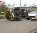 В Венёве пассажирский микроавтобус попал в ДТП