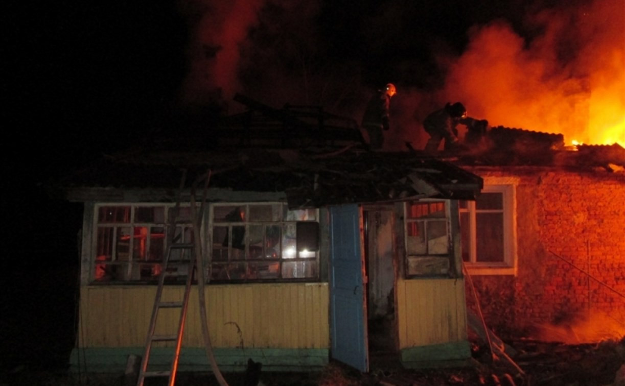В Арсеньевском районе на пожаре сгорел мужчина