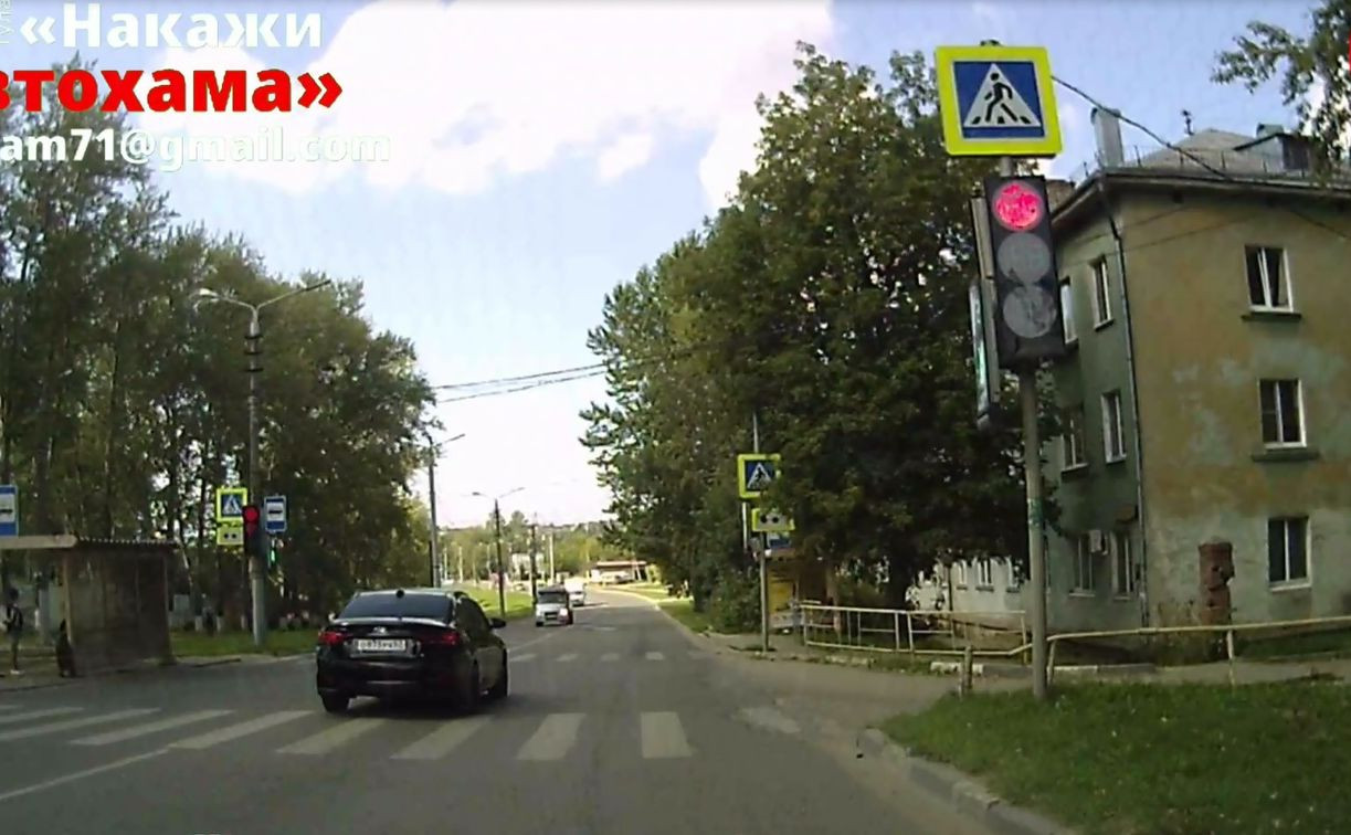 В Туле гость из Орловской области наплевал на безопасность пешеходов