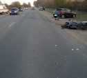 В Щёкинском районе столкнулись Kia и мотоцикл Honda