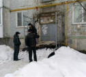 Обрушившийся козырек дома в Киреевске заменят до конца месяца