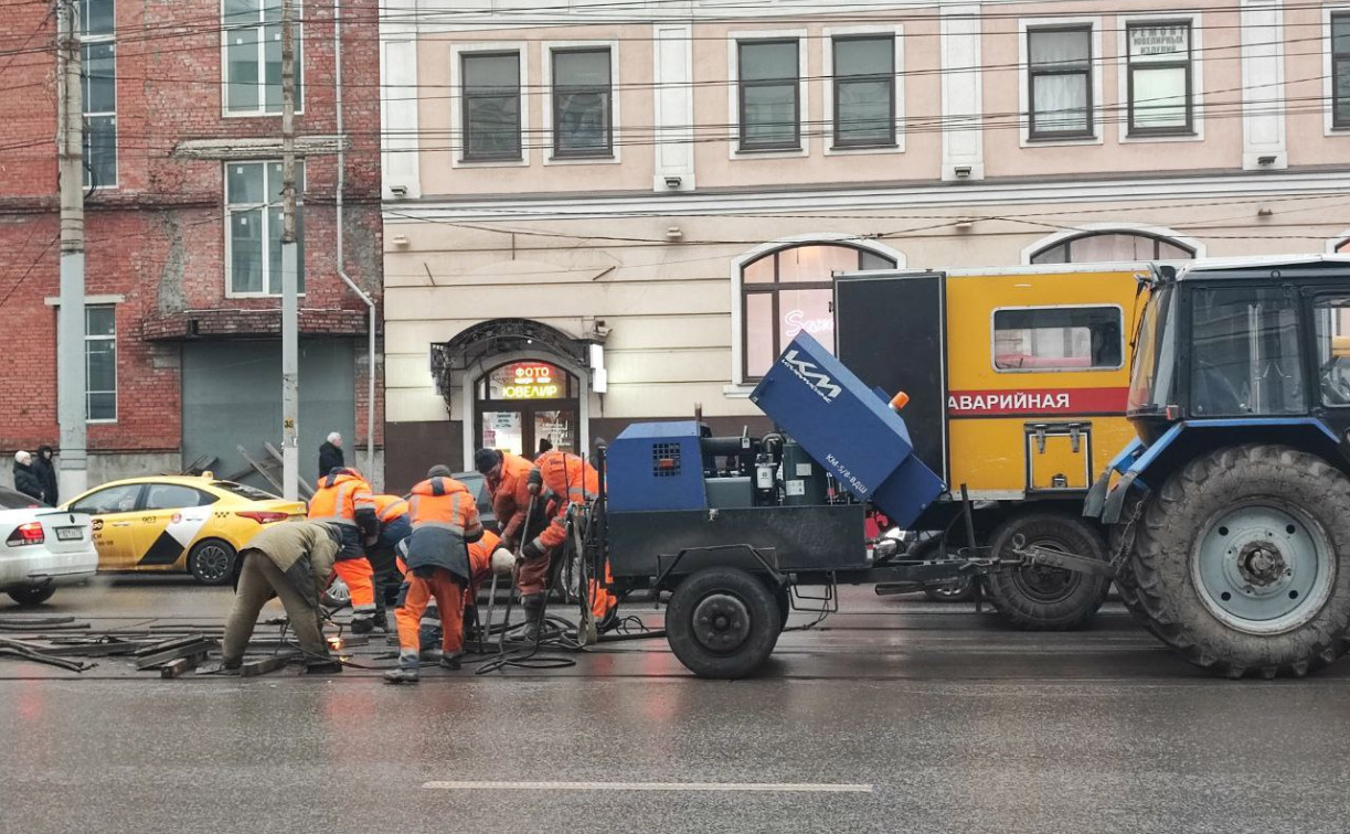 С 18 декабря в центре Тулы перекроют движение трамваев