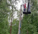 В Алексинском районе восстановили электроснабжение