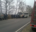 В Киреевском районе столкнулись «семёрка» и пассажирский автобус «Тула-Липки»