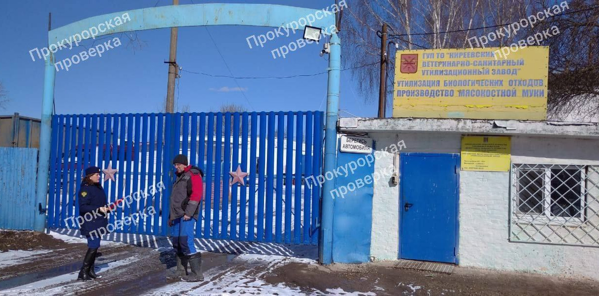 В Киреевском районе жители Старой Вьевки пожаловались в прокуратуру на ядовитый воздух от ветсанутильзавода