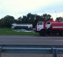 Автоцистерна из Тульской области разлила 8 тонн стирола на дорогу под Воронежем