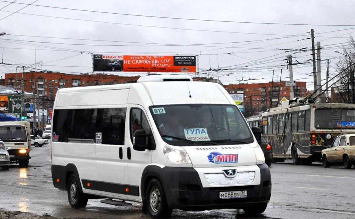 Автобусное сообщение Тулы с Москвой временно приостановлено