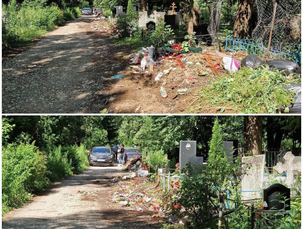 Жители Алексина пожаловались на ужасное состояние кладбища «Петровское»