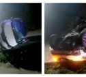 В Тульской области пьяный водитель опрокинулся на Renault