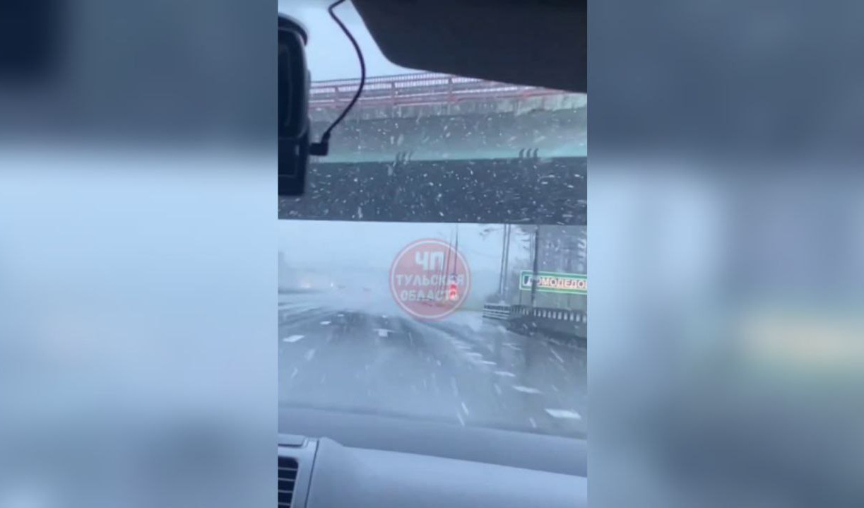 Туляки попали в майский снегопад по дороге в Москву