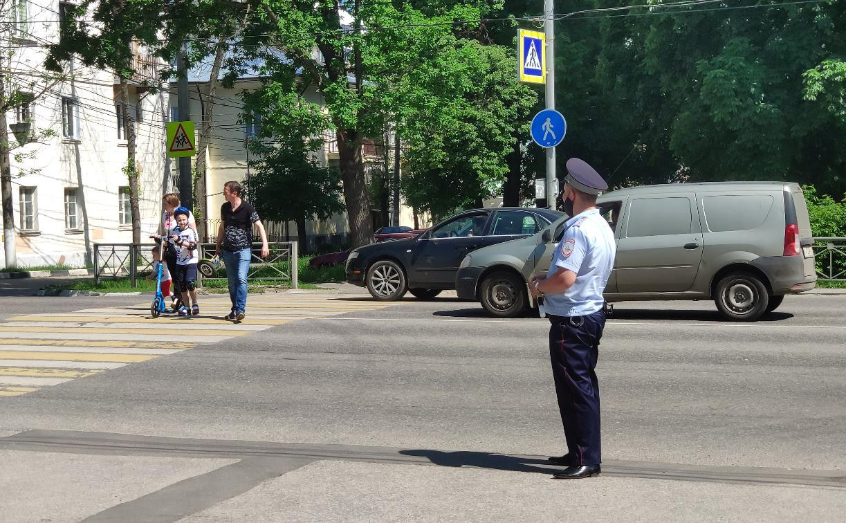 Тульские инспекторы ГИБДД оштрафовали 162 пешехода-нарушителя