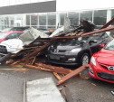 В Туле на Новомосковском шоссе ветром снесло крышу делового центра
