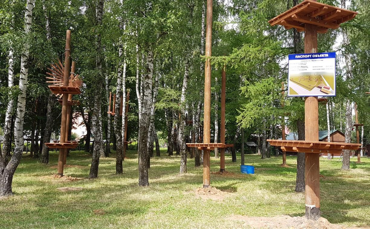 В августе в Пролетарском парке откроют веревочный городок