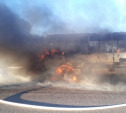 В Тульской области на ходу загорелся пассажирский автобус