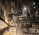 В ночном пожаре в Северо-Задонске мужчина и женщина отравились угарным газом 