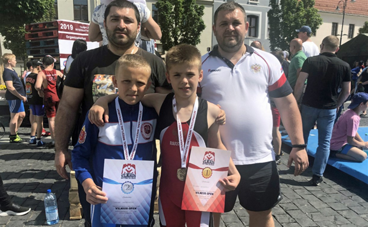 Тульские юные борцы вышли в финал турнира Vilnius Open 2019