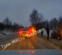 В Киреевском районе столкнулись три автомобиля