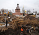 При раскопках в центре Тулы найдена верхушка древнего склепа