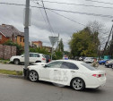 Honda влетела в столб на ул. Кирова в Туле