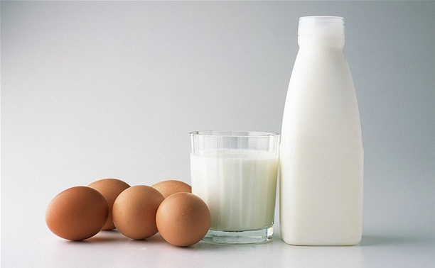 В регионе снизился объем производства молока и яиц