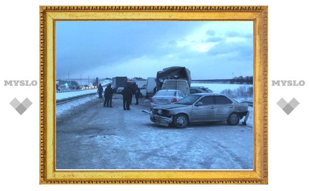 На злополучном участке трассы М2 «Крым» под Тулой у поворота на Ясногорск снова аварии!