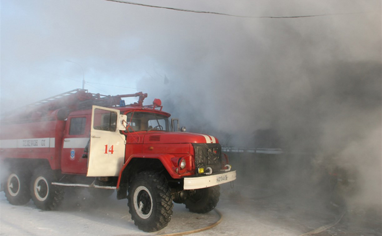 При пожаре в Тульской области пострадал человек