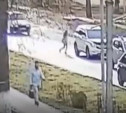 В Узловой девочку сбил автомобиль: момент ДТП попал на видео