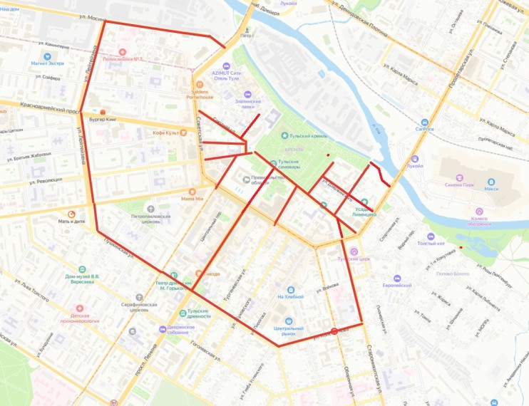 Из-за репетиции парада Победы 1 мая в центре Тулы ограничат движение транспорта