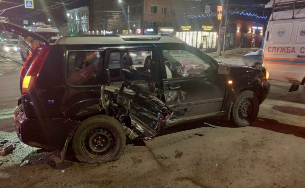 Момент ДТП в тульском Заречье попал на видео